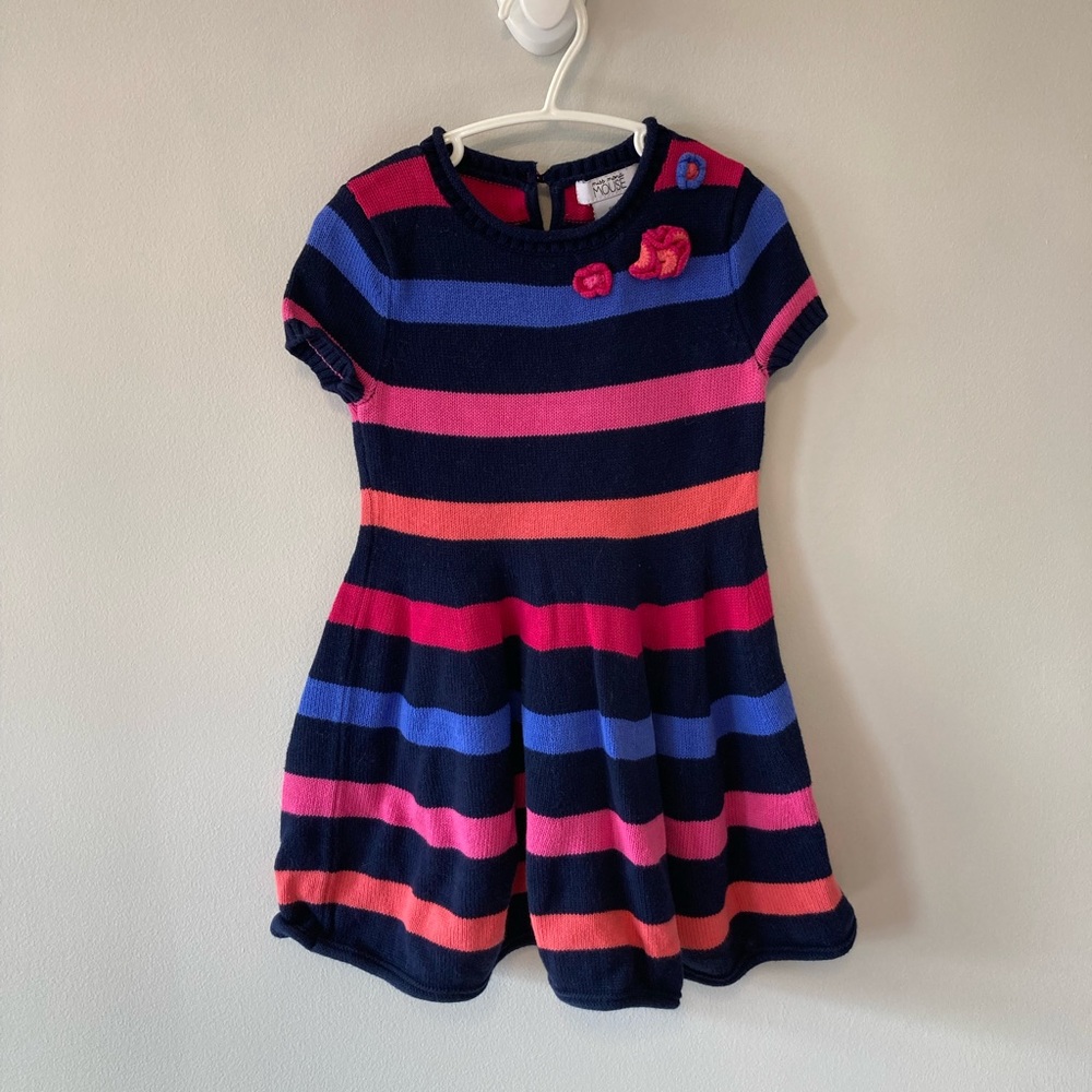 Miss Mona Mouse Toddler Girl Knit Dress